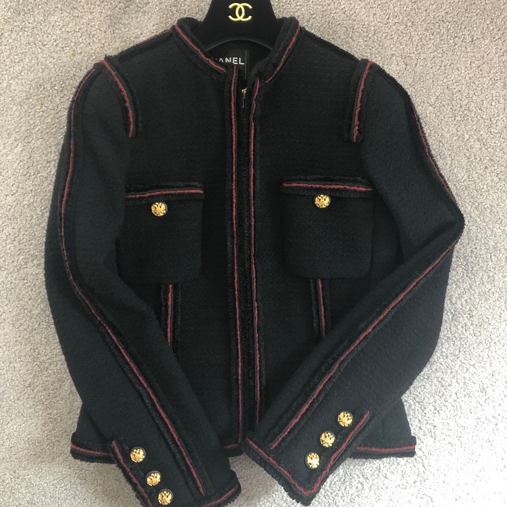 Chanel Paris Moscow 09A Black Wool Jacket